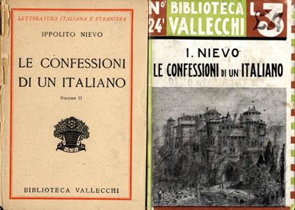 Le confessioni di un italiano-(Vol. I-II). (Le confessioni di un ottuagenario) - Ippolito Nievo - copertina