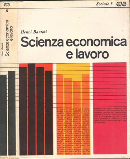 Scienza economica e lavoro - Henri Bartoli - copertina