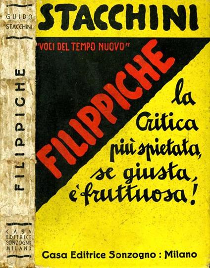 Filippiche - Guido Stacchini - copertina