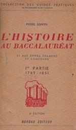 L' Histoire Au Baccalaureat