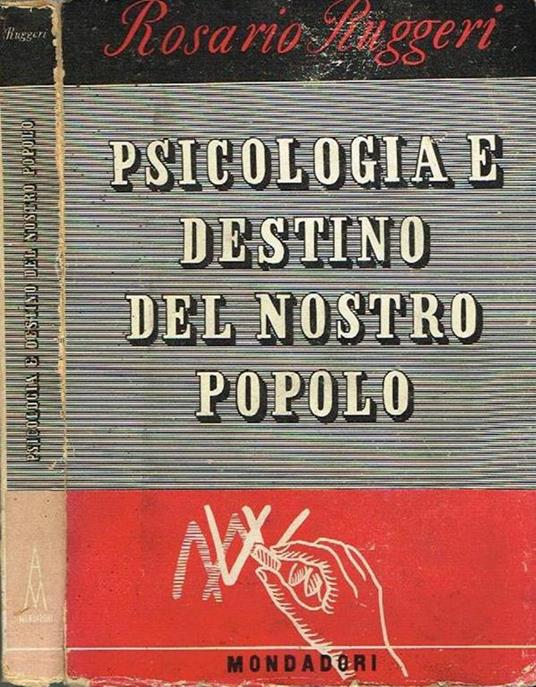 Psicologia e destino del nostro popolo - Rosario Ruggeri - copertina