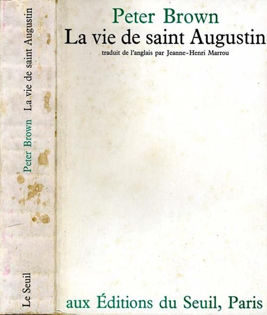 La Vie De Saint Augustin - Peter Brown - copertina