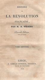 Histoire de la révolution francaise, tome septiéme