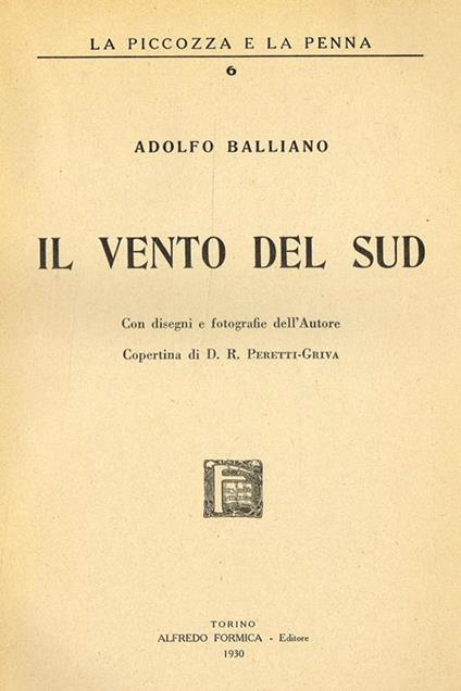 Il vento del sud - Adolfo Balliano - copertina