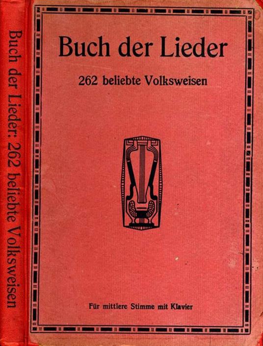 Buch Der Lieder. Fur mittlere stimme mit klavier - L. Benda - copertina