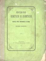 Ricerche geometriche ed ipometriche. Per la scuola degl'ingegneri di Roma