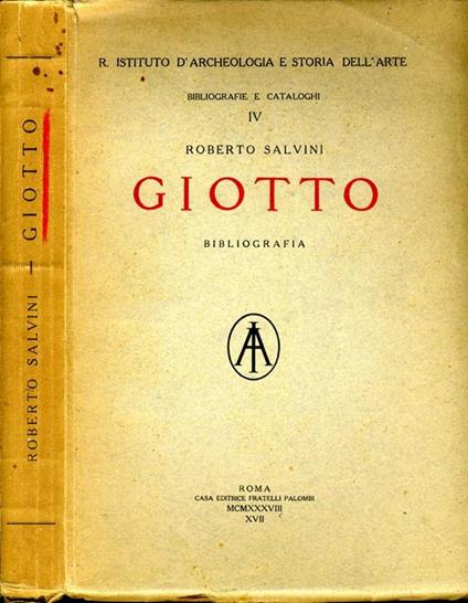 Giotto. Bibliografia - Roberto Salvini - copertina