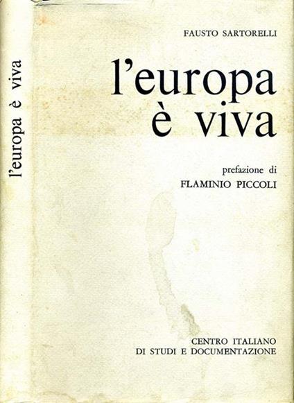 L' Europa é Viva - Fausto Sartorelli - copertina