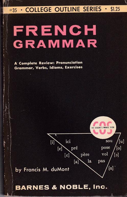 French grammar - Francis M. Dumont - copertina