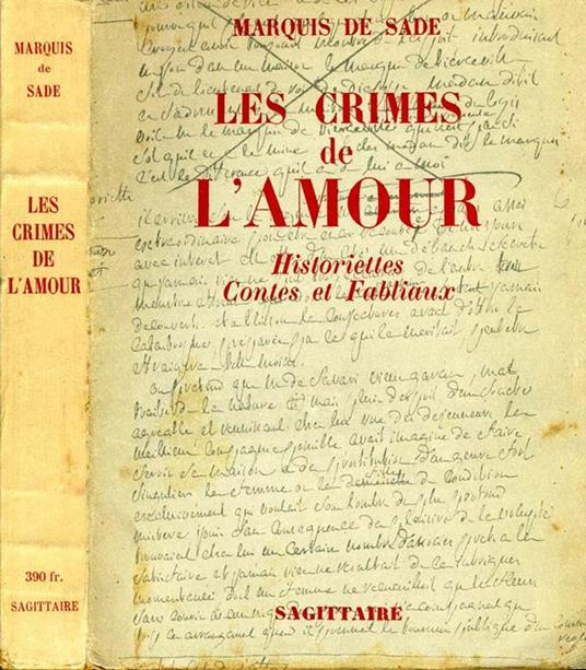 Les Crimes De L'Amour. Historiettes contes et fabliaux - François de Sade - copertina