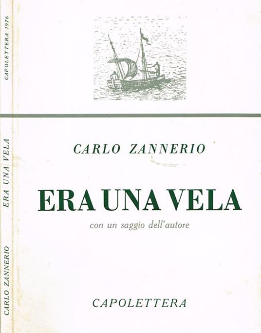 Era una vela - Carlo Zannerio - copertina