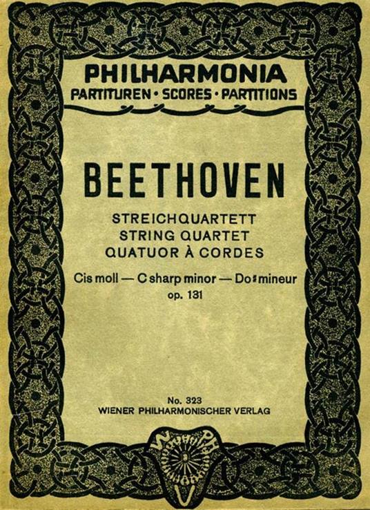 Streichquartett. Cis moll-op. 131 - Ludwig van Beethoven - copertina