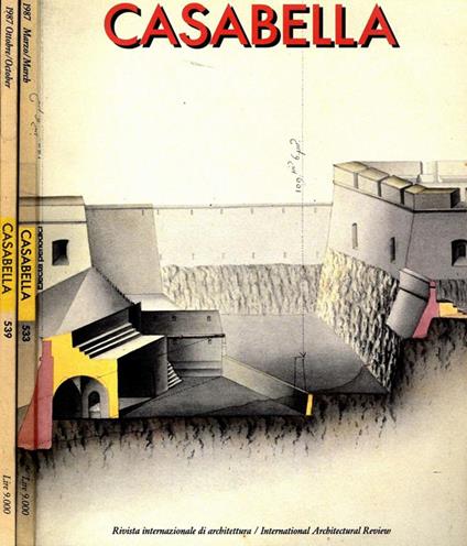 Casabella N.539, 533 1987 - Vittorio Gregotti - copertina