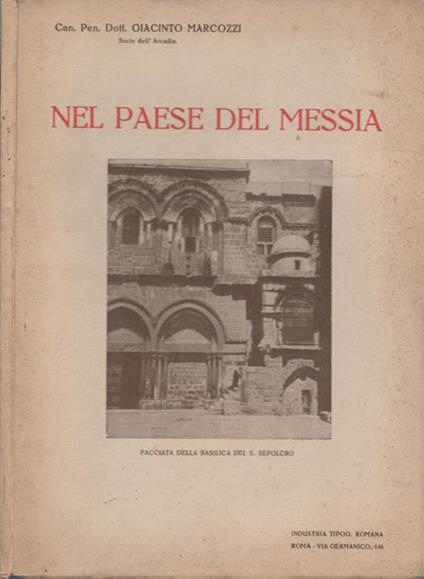 Nel paese del messia - Giacinto Marcozzi - copertina