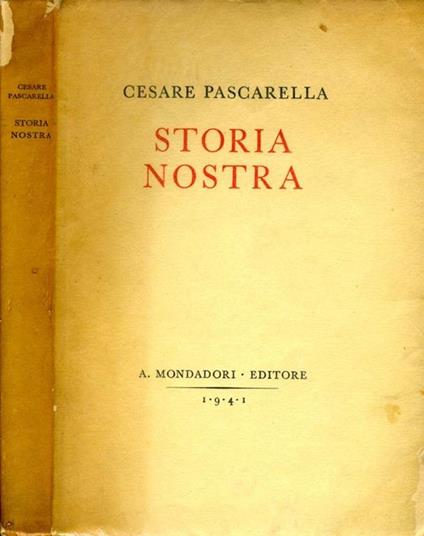 Storia Nostra - Cesare Pascarella - copertina