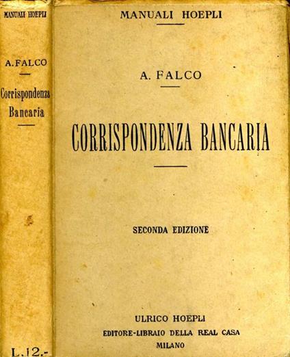 Corrispondenza Bancaria - Alberto Falco - copertina