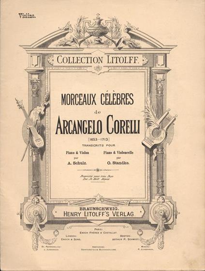 Morceaux célébres. 1653-1713 - Arcangelo Corelli - copertina