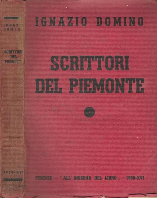 Scrittori del Piemonte - Ignazio Domino - copertina