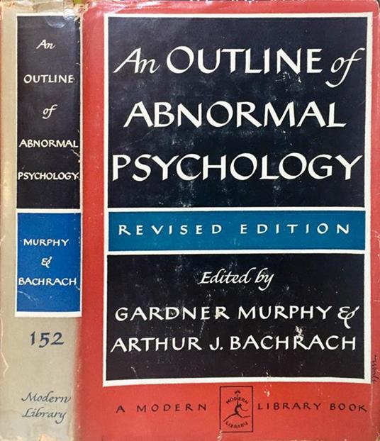 An outline of abnormal psychology - copertina