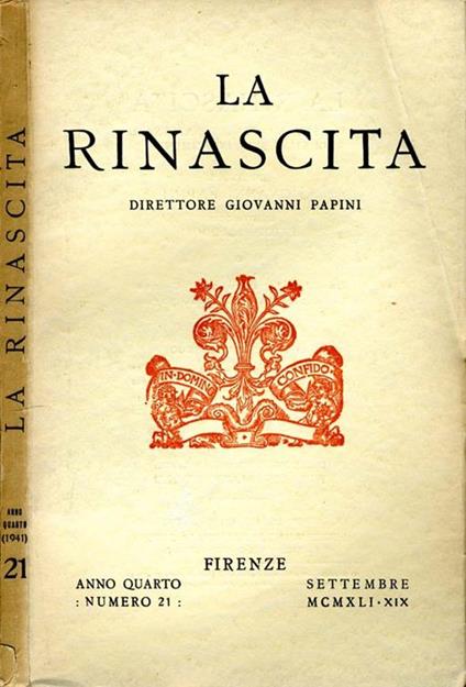 La Rinascita - copertina