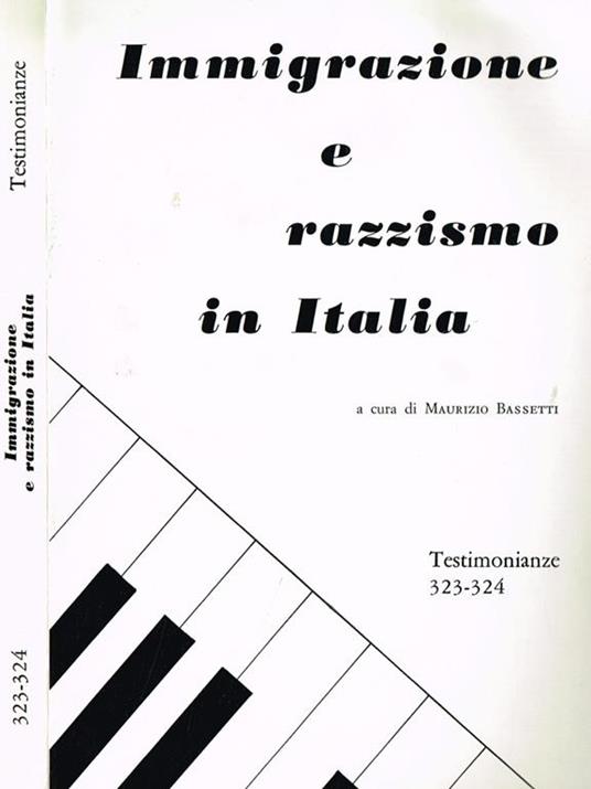 Immigrazione e razzismo in italia - copertina