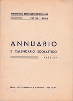 Annuario e calendario scolastico 1953-54