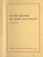 Studi micenei ed egeo. anatolici (fascicolo decimo)