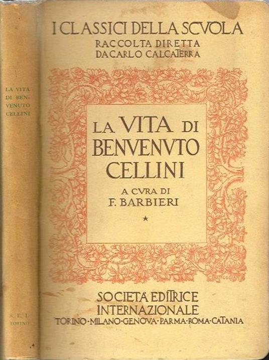 La vita di benvenuto cellini - copertina