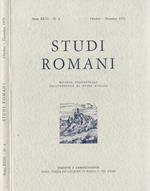 Studi Romani, Anno XXIII- N. 4. Rivista trimestrale dell'Istituto di Studi Romani