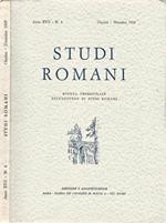 Studi Romani Anno XVII-N. 4. Rivista trimestrale dell'Istituto di Studi Romani