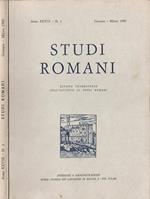 Studi Romani Anno XXVIII-N. 1. Rivista trimestrale dell'Istituto di Studi Romani