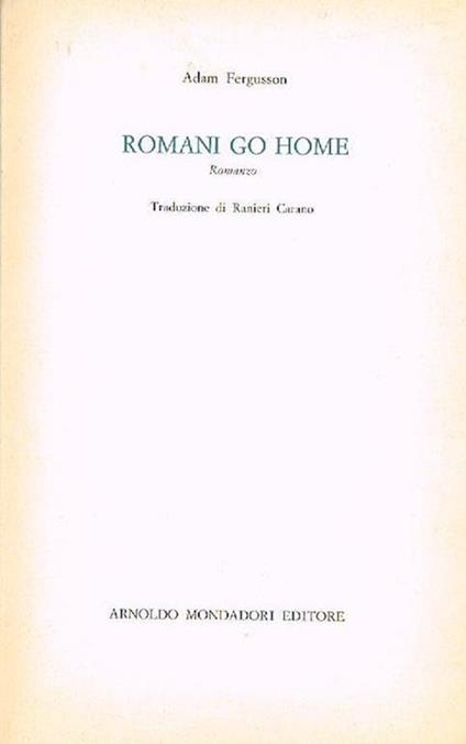 Romani Go Home - Adam Fergusson - copertina