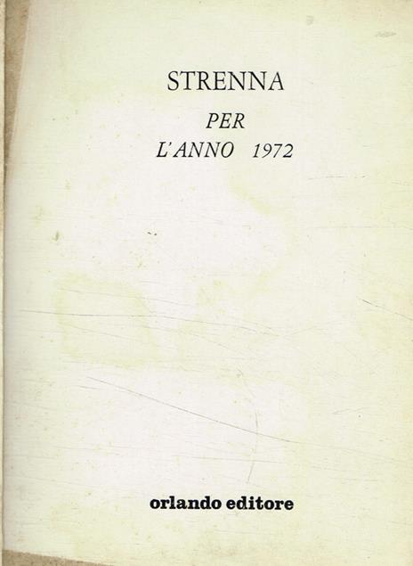 Strenna per L'Anno 1972 - copertina