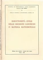 Esecutorietà civile delle decisioni canoniche in materia matrimoniale