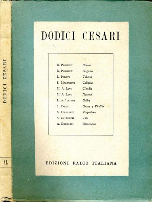 Dodici Cesari - copertina