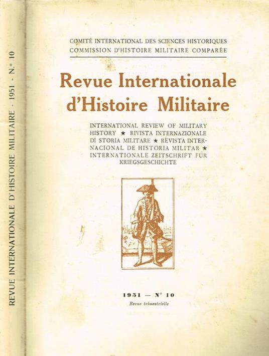 Revue Internationale d'Histoire Militaire N.10 - copertina