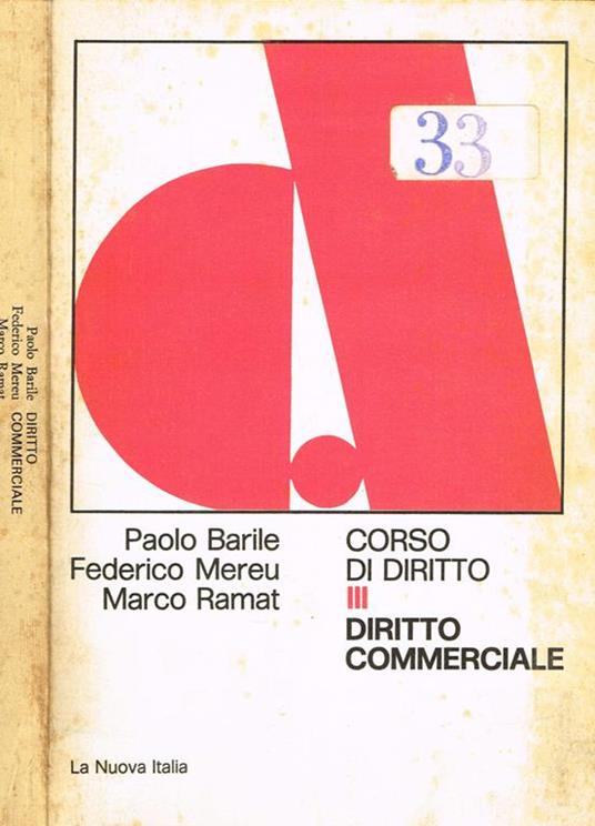 Corso Di Diritto Vol. Iii, Diritto Commerciale - Paolo Barile - copertina