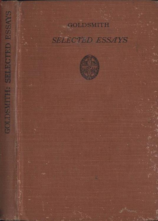 Selected essays - Oliver Goldsmith - copertina