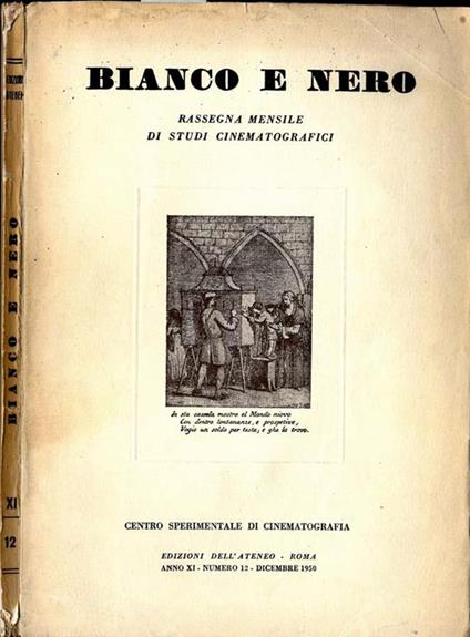 Bianco e Nero. Rassegna mensile di studi cinematografici - copertina