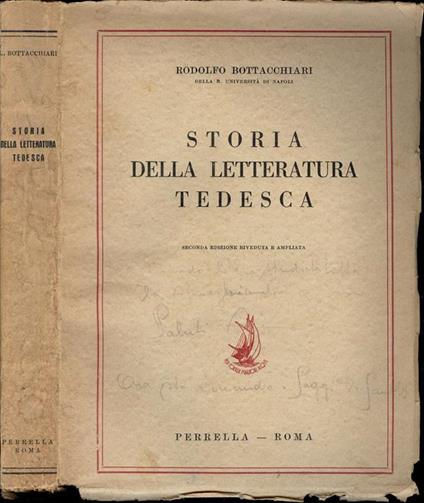 Storia della letteratura tedesca - Rodolfo Bottacchiari - copertina