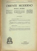 Oriente Moderno Anno Ix N. 2 12. Rivista Mensile D'Informazione E Di Sturi Per La Diffusione Della Conoscenza Dell'Oriente, Sopra Tutto Musulmano