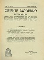 Oriente Moderno Anno Lxi N. 1-12. Rivista Mensile D'Informazione E Di Sturi Per La Diffusione Della Conoscenza Dell'Oriente, Sopra Tutto Musulmano