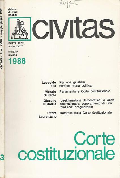 Corte costituzionale - copertina