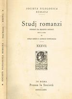 Studj Romanzi Vol. Xxxvii