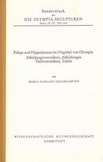 Die Olimpia. Sculpturen. seiten 89. 97, 349. 358. Pelops und Hippodameia im Ostgiebel von Olympia