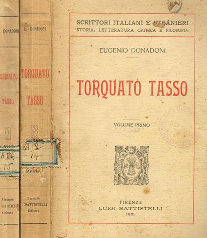 Torquato Tasso - Eugenio Donadoni - copertina