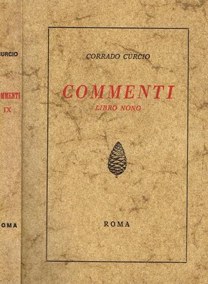 Commenti. Libro Nono - Corrado Curcio - copertina