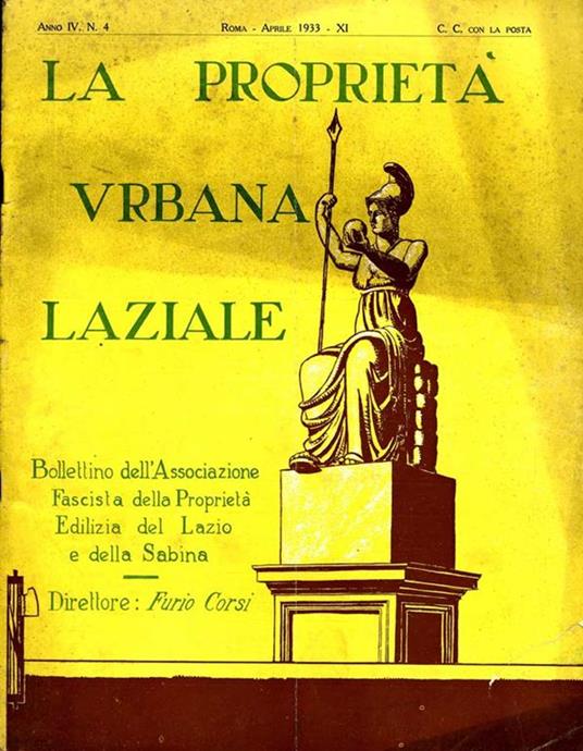 La Proprietà Urbana Laziale - copertina