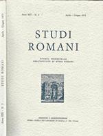 Studi Romani Anno XXI-N. 2. Rivista trimestrale dell'Istituto di Studi Romani