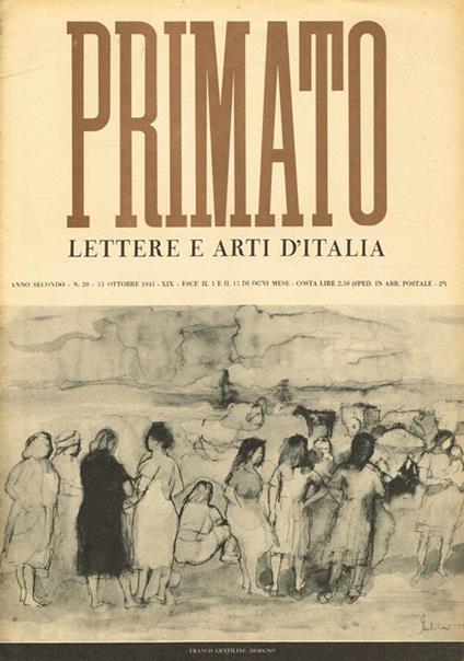 Primato. Lettere E Arti D'Italia Anno Ii N. 20 - Giuseppe Bottai - copertina